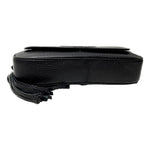 Load image into Gallery viewer, Gucci Soho Leather Flap Shoulder Bag Black Gold Tassel New Authentic
