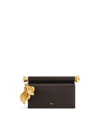 Load image into Gallery viewer, JW PEI Women's Holly Metal Pendant Embellished Clutch - Dark Brown
