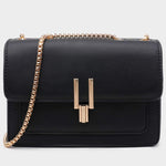 Load image into Gallery viewer, Crossbody Bags for Women Leather Cross Body Purses Cute Color-Block Designer Handbags Shoulder Bag Medium Size Black
