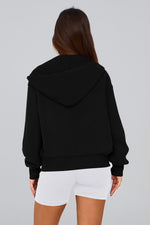 Load image into Gallery viewer, PRETTYGARDEN Hoodies for Women Sweatshirt Zip Up Hoodie Fall Fashion 2025 Trendy Long Sleeve Jackets Winter Clothing Outfits (Black,Medium)
