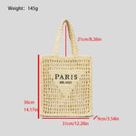 Load image into Gallery viewer, ABHONOR Hollow Crochet Woven Handbag Straw Woven Bag Straw Mesh Tote Bag For Women Woven Beach Shoulder Bag Pool Beach Bags (Beige)
