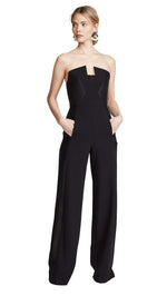 Load image into Gallery viewer, Black Halo Women&#39;s Lena Jumpsuit, Black, 12

