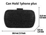 Load image into Gallery viewer, Boutique De FGG Mini Rhinestone Clutch Purse,Evening Bags and Clutches for Women Formal,Crystal Clutch Bag Wedding Handbags,Burgundy
