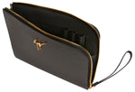 Load image into Gallery viewer, Giuseppe Zanotti, Fabian Leather Clutch, One Size, Black
