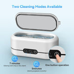Load image into Gallery viewer, BYASKZIV Ultrasonic Jewelry Cleaner, 48KHz Ultrasonic Cleaner Machine for Jewelry, Eyeglasses, Rings, Watch Strap, Dentures- Dual Cleaning Modes, 304 Stainless Steel Tank
