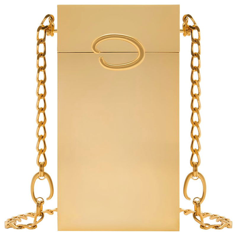 Oscar de la Renta, O Vanity Minaudière, Gold