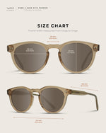 Load image into Gallery viewer, WearMe Pro Polarized Classic Round Retro Women&#39;s Sunglasses (Light Crystal Brown/Brown Lens)
