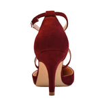 Load image into Gallery viewer, ELEGANTPARK HC2901 Burgundy Red Heels for Women Closed Toe High Heels for Women Dressy Strappy High Heel Pumps Evening Prom Wedding Dress Shoes US 9
