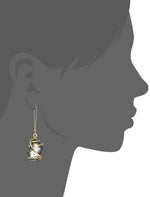 Load image into Gallery viewer, Robert Lee Morris Soho Caged Stone Dangle Earrings, Black, one size (RS04705-E04)
