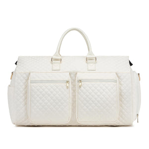Convertible Garment Travel Bag,Overnight Bag Women Duffle Bag with Shoe Pouch 2 in 1 Hanging Cloting Suit Luggage