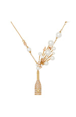 Load image into Gallery viewer, kate spade new york Cheers to That Statement Pendant, Champagne &amp; Gold Color
