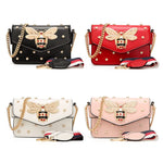 Load image into Gallery viewer, Beatfull Designer Bee Purse Fashion Crossbody Purse with Pearl for Women Pu Leather Shoulder Bag Clutch Handbags
