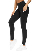 Load image into Gallery viewer, THE GYM PEOPLE Thick High Waist Yoga Pants with Pockets, Tummy Control Workout Running Yoga Leggings for Women (Small, Black)
