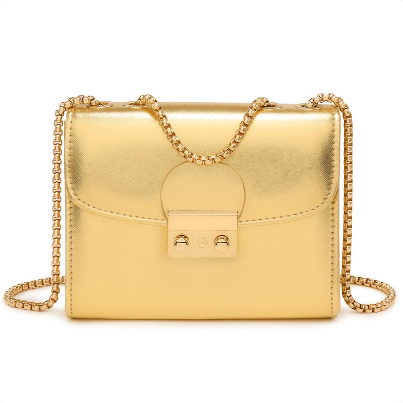 Dasein Women Small Crossbody Bag Designer Evening Bag Clutch Purse Handbag for Wedding/Prom/Party with Double Chain Strap