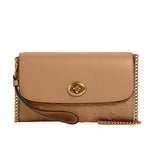 Load image into Gallery viewer, Coach Signature Leather Chain Crossbody
