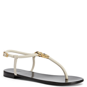 Giuseppe Zanotti, Tie Flat, 9.5, White
