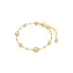 Load image into Gallery viewer, Swarovski Imber Bracelet, Clear Round-Cut Crystals in a Gold-Tone Finished Setting, Part of the Imber Collection
