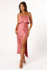 Load image into Gallery viewer, Petal &amp; Pup Women&#39;s Vienna Strapless Midi Dress, Dusty Rose
