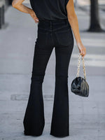 Load image into Gallery viewer, KUNMI Women's Flare Bell Bottom Jeans High Waisted Wide Leg Bootcut Jeans Stretchy Denim Pants
