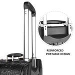Load image into Gallery viewer, feilario Croco trolly luggage with spinner wheel softside suitcase lightweight checked bag
