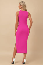 Load image into Gallery viewer, AUSELILY Womens Summer Bodycon Dresses 2025 Basic Casual Sleeveless Knit Tank Midi Dress, Rose Red S
