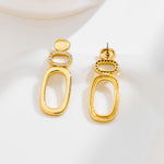 Load image into Gallery viewer, MIJENITI Gold Statement Earrings Geometric Dangle Earrings for Women Fashion Jewelry

