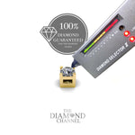 Load image into Gallery viewer, The Diamond Channel CERTIFIED 14 Karat Solid Gold LAB GROWN Diamond Tennis Bracelet. Push Safety Lock, 7 Inch Length (E-F Color, VS1-VS2 Clarity) (yellow-gold, 1 cttw)
