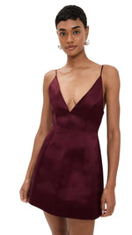 Load image into Gallery viewer, Retrofête Women&#39;s Giavanna Dress, Port, Red, S
