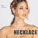 Load image into Gallery viewer, Sixexey Rhinestone Earrings Silver Earrings Sparkly Bracelet Earrings Party Prom Earrings Jewelry for Women
