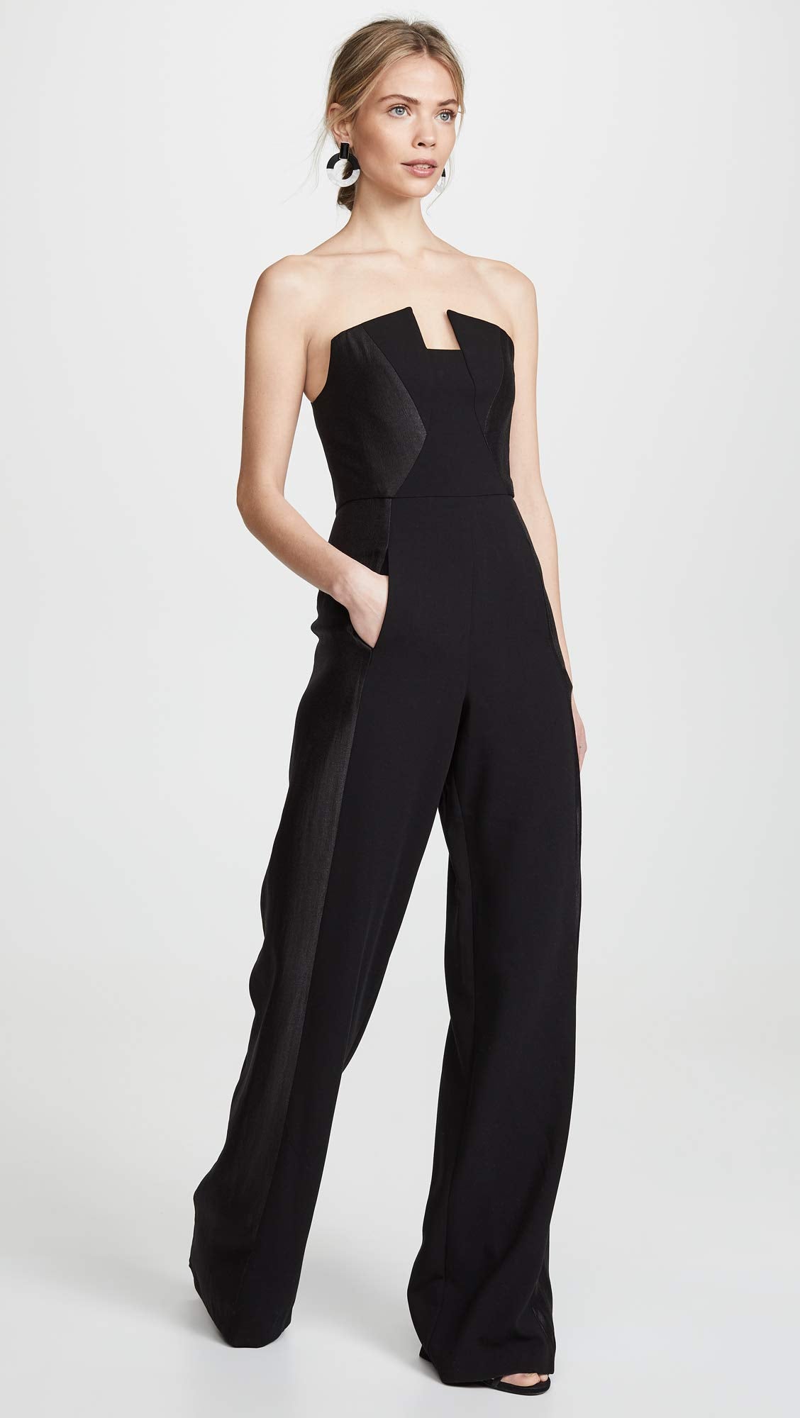 Black Halo Women's Lena Jumpsuit, Black, 12