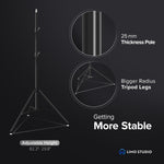 Load image into Gallery viewer, LimoStudio (LED Super Bright) 1200W Output Photo Studio Umbrella Continuous Lighting Kit, 6500K Neutral Day Light, 10800 Lumen, CRI&gt;95, White Soft Umbrella Diffuser &amp; Black, Silver Reflector, LMS103
