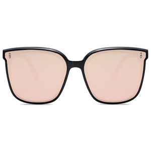 SOJOS Sunglasses for Women Men Vintage Style Shades SJ2157,Black/Pink