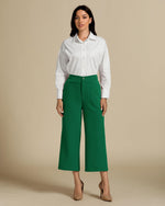 Load image into Gallery viewer, Luvamia Two-Piece Summer Set for Women - Green Medium Fits Size 8 / Size 10 - Perfect for Office, Brunch or Casual Wear
