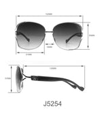 Load image into Gallery viewer, Jessica Simpson Women's J5254 Oversized Metal Square Sunglasses with UV400 Protection - Glamorous Lightweight Sunglasses for Women, 64mm
