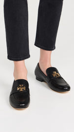 Load image into Gallery viewer, Tory Burch Women's Eleanor Loafers, Perfect Black, 8 Medium US

