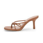 Load image into Gallery viewer, LAICIGO Women's Square Open Toe Flip Flops Stiletto Heels Strappy Thong Slide on Slingback Mules Sandals
