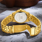 Load image into Gallery viewer, OLEVS Watch for Men Luxury Gold Mens Watch with Day and Date Waterproof Gold Stainless Steel Men's Watch Diamond Roman Numerals Dress Men's Wrist Watches Analog Quartz Watch Men,Reloj de Hombre
