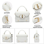 Load image into Gallery viewer, HOZYU Women's Top Handle Bags,Handbags for Women,Shoulder Bag or Crossbody Bags,Evening Bags,Recyled Genuine Leather Handbags (White)

