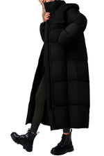 Load image into Gallery viewer, PRETTYGARDEN Women's Winter Long Puffer Coats Hooded Zip Up Casual Thickened Down Jackets Trendy Warm Clothes Outerwear (Black,Medium)
