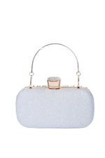 Load image into Gallery viewer, Covelin Women&#39;s Rhinestone Decorated Evening Bag, Tote Shoulder Crossbody Handbag with Chain (Silver)
