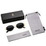 Load image into Gallery viewer, SOJOS Retro Oval Sunglasses for Women Trendy Sun Glasses Classic Shades UV400 Protection SJ1217 Gold/Grey

