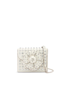 Oscar de la Renta, Crystal Stud Mini TRO Bag, Ivory