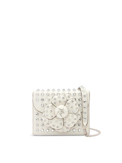 Oscar de la Renta, Crystal Stud Mini TRO Bag, Ivory