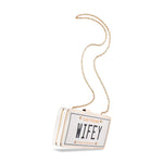 Load image into Gallery viewer, CENTALI Wifey Clutch Purse for Bachelorette Party – Bridal Shower Gift for Bride, Fiancée, Wife, Girl Friend, Women’s Evening Bag with Gold Chain Strap
