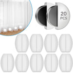 Load image into Gallery viewer, 20 Pcs Shower Curtain Weights，Silicone Wrapped Heavy Duty Shower Curtain Magnets，Curtain Weights Heavy Outdoor，Prevent Curtain Liner from Blowing Around, Work for Drapery, Flag, Tablecloth(10 Pairs)
