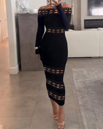 Load image into Gallery viewer, Women&#39;s Summer Casual One Shoulder Lace Long Sleeve Dresses Women&#39;s Party Cocktail Beach Vacation Women&#39;s Dresses (1,Medium)

