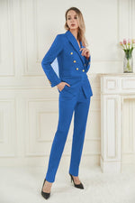 Load image into Gallery viewer, Womens Suit Long Sleeve Shawl Lapel Suit Blazers Jackets with Pants Suits for Women Casual and Work Office Red
