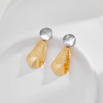 Load image into Gallery viewer, YUJIE Gold Earrings for Women Geometric Chunky Dangle Earring Trendy Two-Tone statement Jewelry
