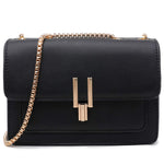 Load image into Gallery viewer, Crossbody Bags for Women Leather Cross Body Purses Cute Color-Block Designer Handbags Shoulder Bag Medium Size Black
