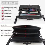 Load image into Gallery viewer, Women's Top Handle Bag with Strap Quilted Crossbody Bags Designer Handbags for Women Black Leather Cross body Purse Luxury Satchel Purses Flap Shoulder Bag
